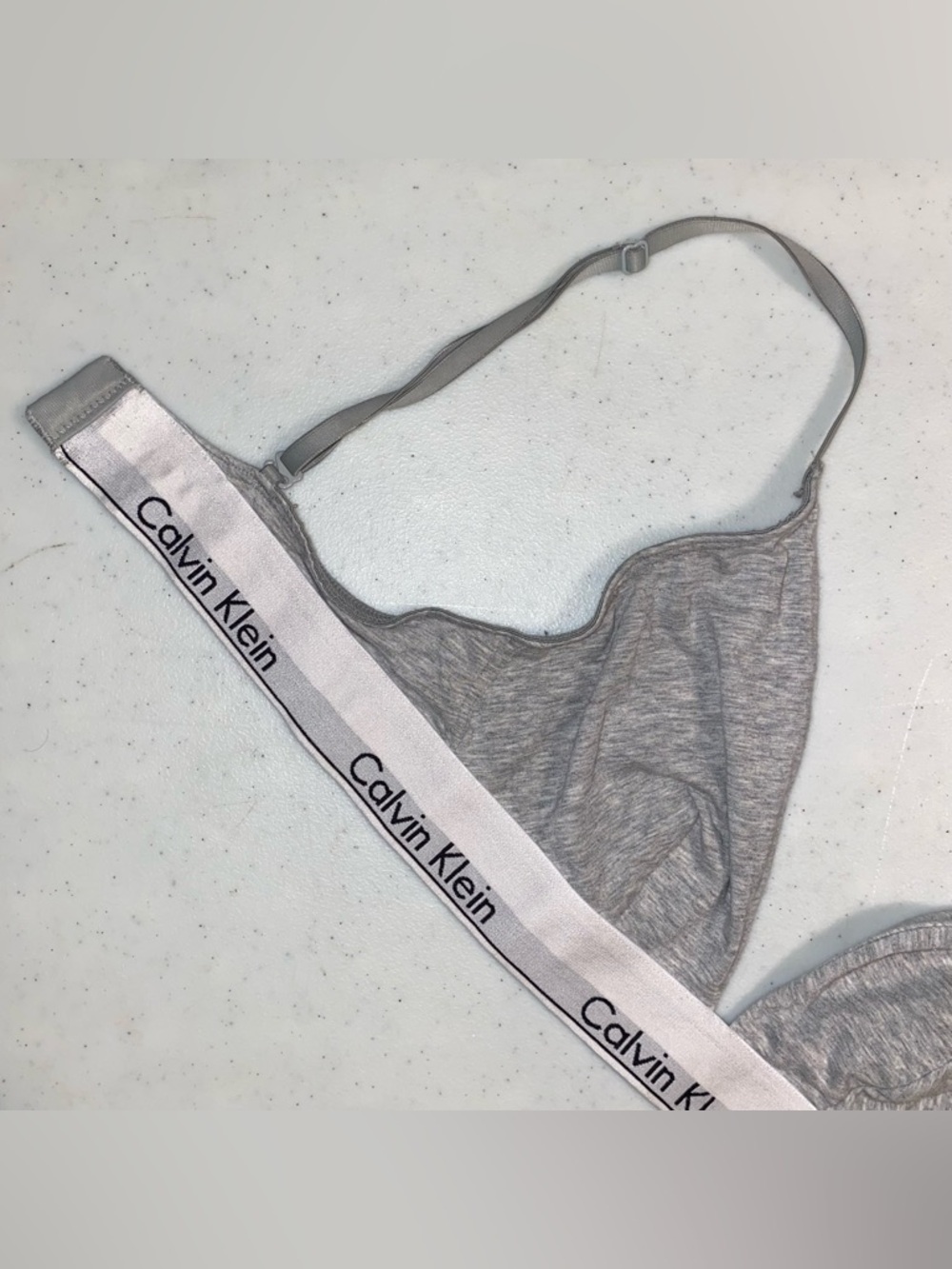 Calvin Klein Heather Gray Bralette - Picture 3 of 9